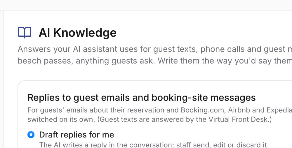 AI Knowledge: reply mode, import from your website and the answers the AI uses